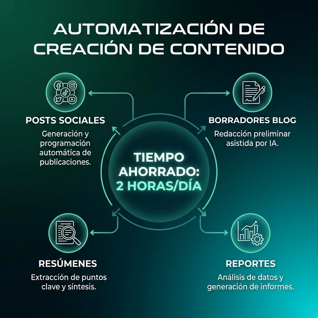 Flujo de creación de contenido con IA