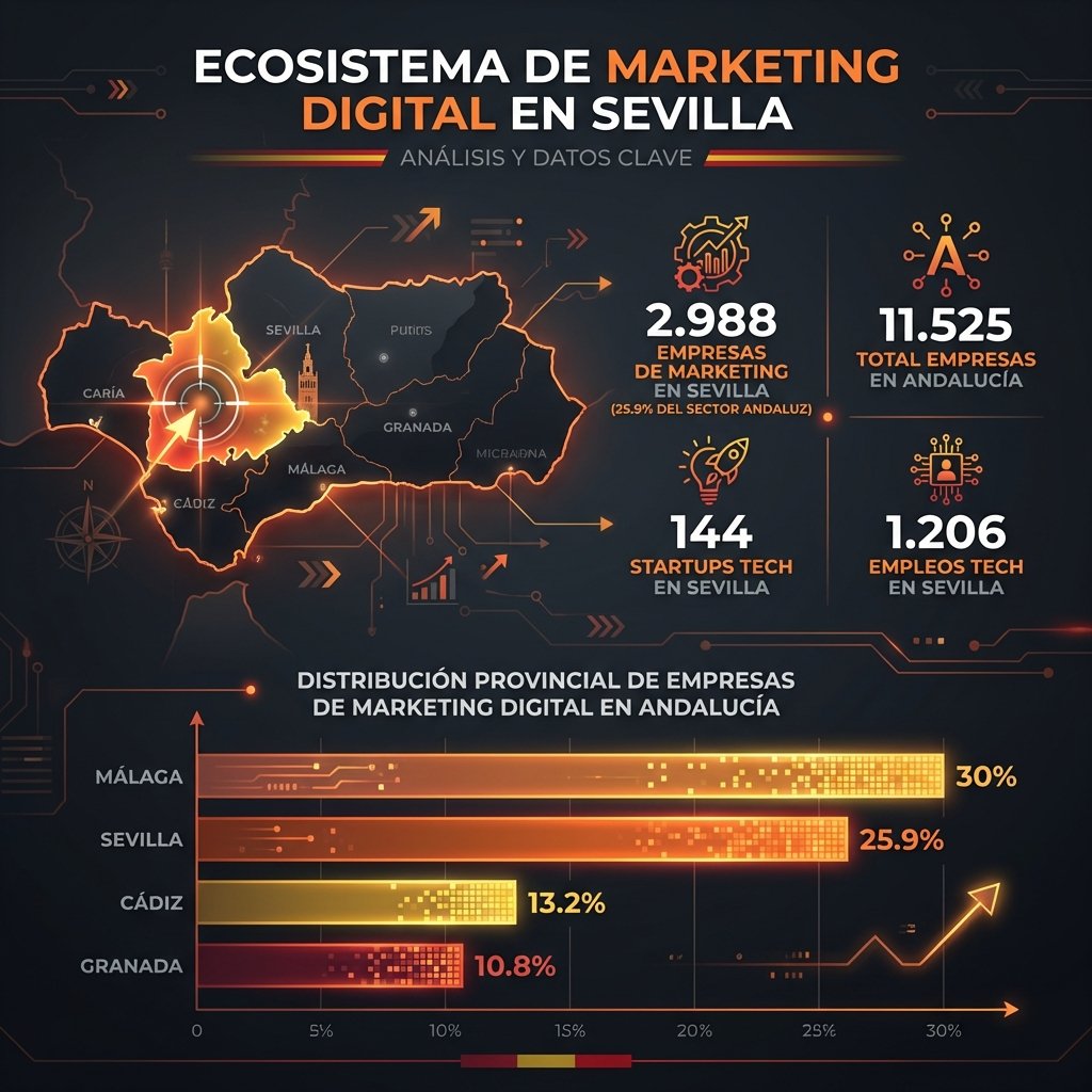 Mercado de Marketing Digital en Sevilla - Datos 2026