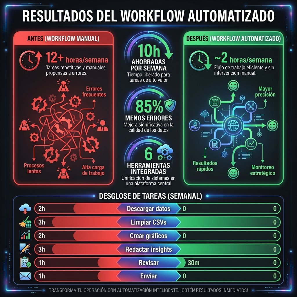 Comparativa de resultados antes y después
