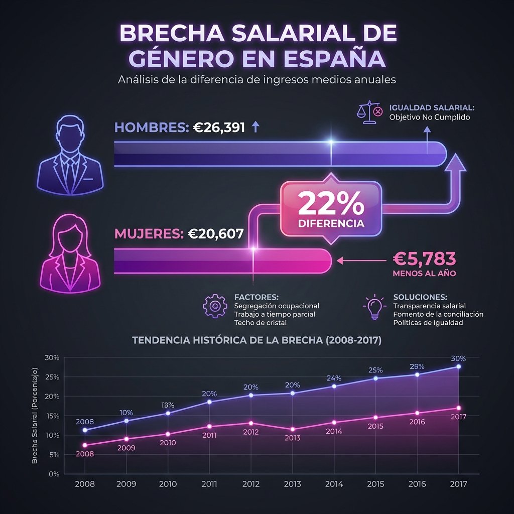 Brecha salarial de género en España